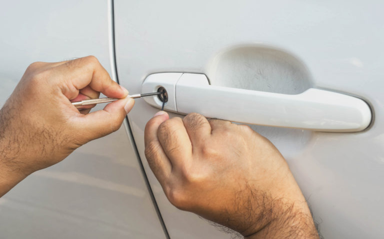 car door unlocking with lock pick speedy and dependable automotive locksmith services in new port richey, fl – punctual solutions for your vehicle’s locking requirements.